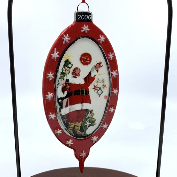 2006 Coca-Cola Dept 56 Christmas Holiday Ornament 75th Anniversary NIB Vintage - Picture 2 of 15